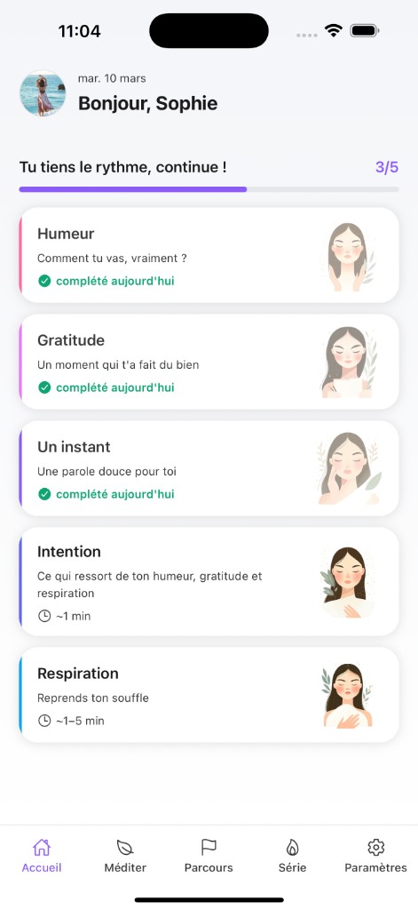 Erenya — App bien-être et méditation